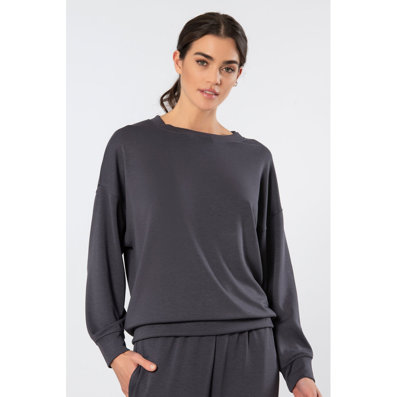 Türen Kadin Bisiklet Yaka Sweatshirt 3613/Antrasit