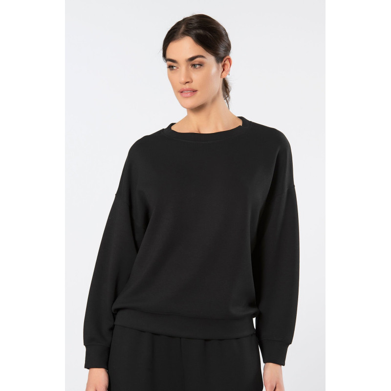 Türen Kadin Bisiklet Yaka Sweatshirt 3613/Siyah