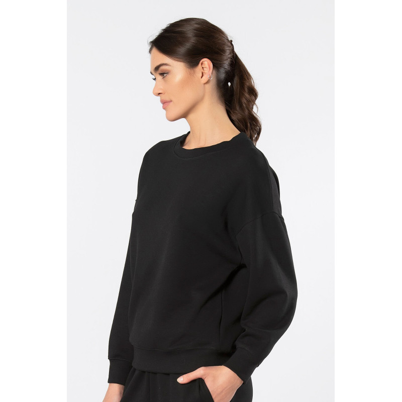 Türen Kadin Bisiklet Yaka Sweatshirt 3613/Siyah