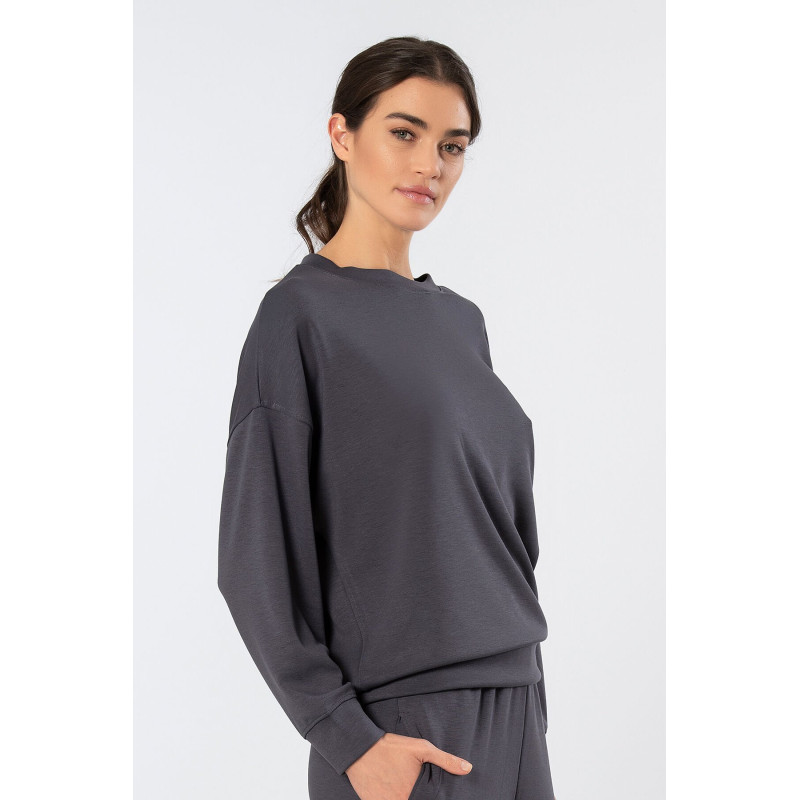 Türen Kadin Bisiklet Yaka Sweatshirt 3613/Antrasit