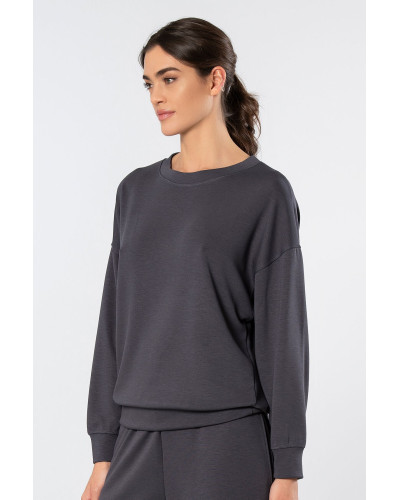 Türen Kadin Bisiklet Yaka Sweatshirt 3613/Antrasit