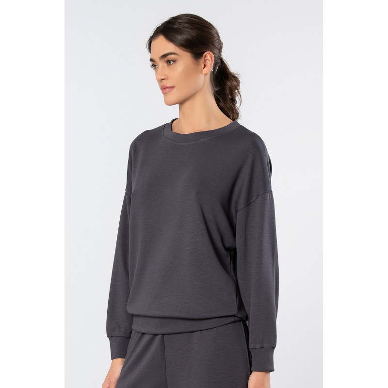 Türen Kadin Bisiklet Yaka Sweatshirt 3613/Antrasit