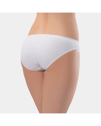 Türen Kadin Biyeli Pamuklu Bikini Külot 2'li Paket 270/Beyaz