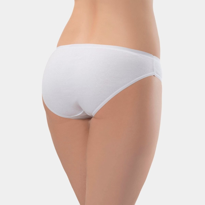 Türen Kadin Biyeli Pamuklu Bikini Külot 2'li Paket 270/Beyaz