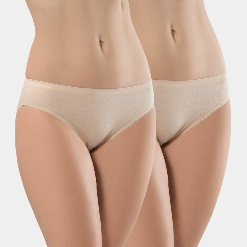 Türen Kadin Biyeli Pamuklu Bikini Külot 2'li Paket 270/Ten Türen Kadin Biyeli Pamuklu Bikini Külot 2'li Paket 270/Ten