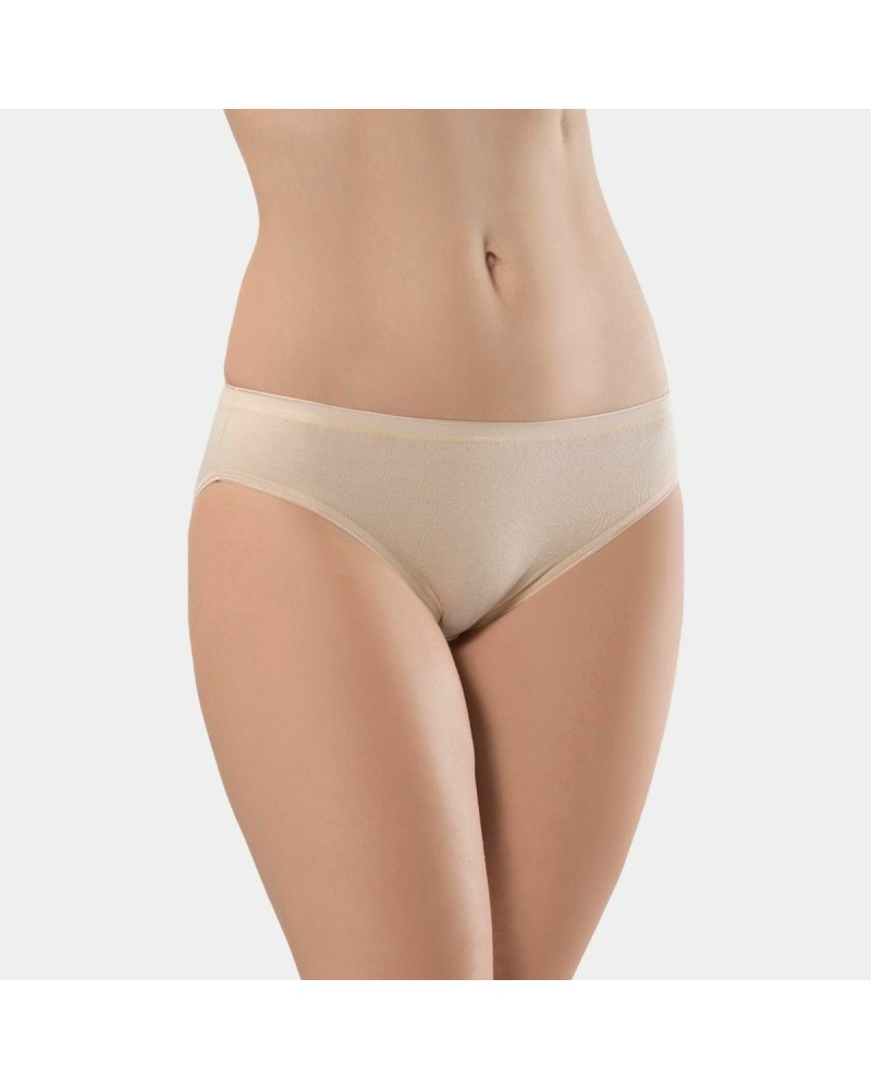 Türen Kadin Biyeli Pamuklu Bikini Külot 2'li Paket 270/Ten