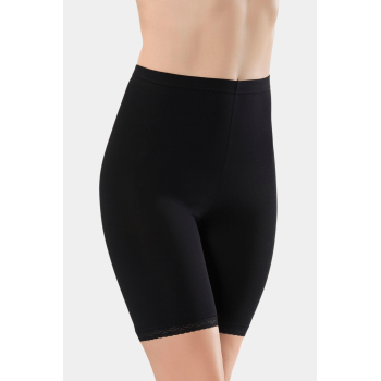 Türen Kadin Dantelli Pamuklu Likrali Kisa Tayt 285/Siyah