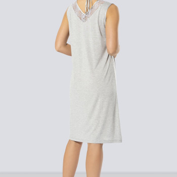 Türen Kadin Dantelli V Yaka Gecelik 3285/Gri