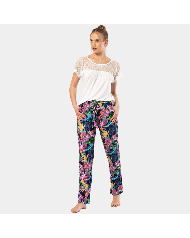 Türen Kadin Desenli Pijama Takimi 3302 Türen Kadin Desenli Pijama Takimi 3302