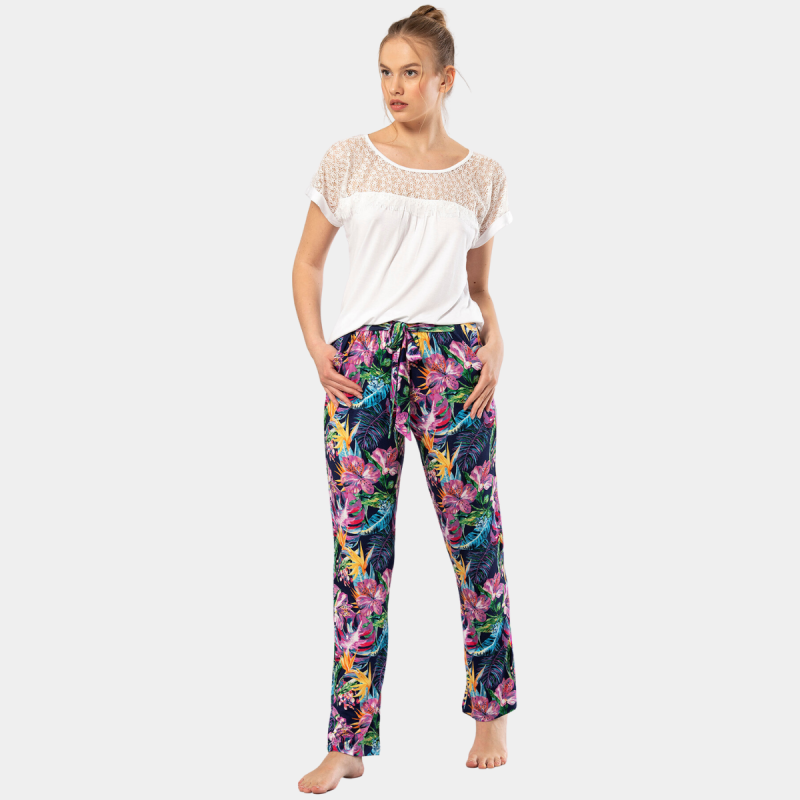 Türen Kadin Desenli Pijama Takimi 3302