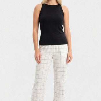 Türen Kadın Dokuma Tek Alt Pantolon 3616/Ekru