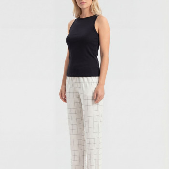 Türen Kadın Dokuma Tek Alt Pantolon 3616/Ekru