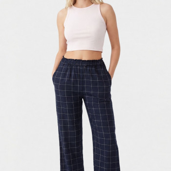 Türen Kadın Dokuma Tek Alt Pantolon 3616/Lacivert