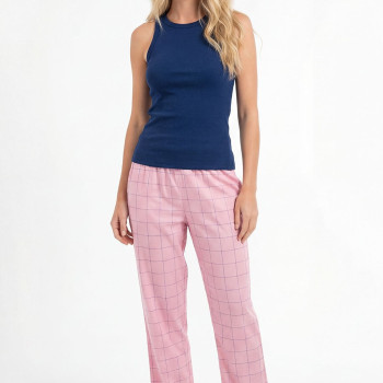 Türen Kadın Dokuma Tek Alt Pantolon 3616/Pembe