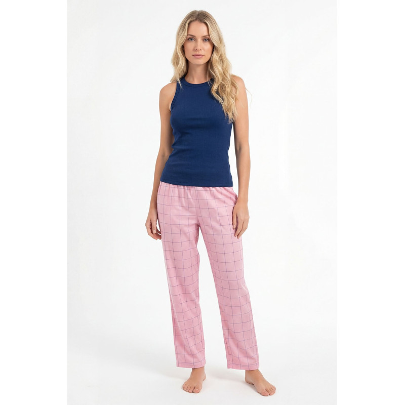 Türen Kadın Dokuma Tek Alt Pantolon 3616/Pembe