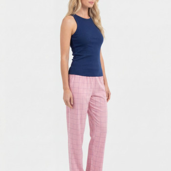 Türen Kadın Dokuma Tek Alt Pantolon 3616/Pembe