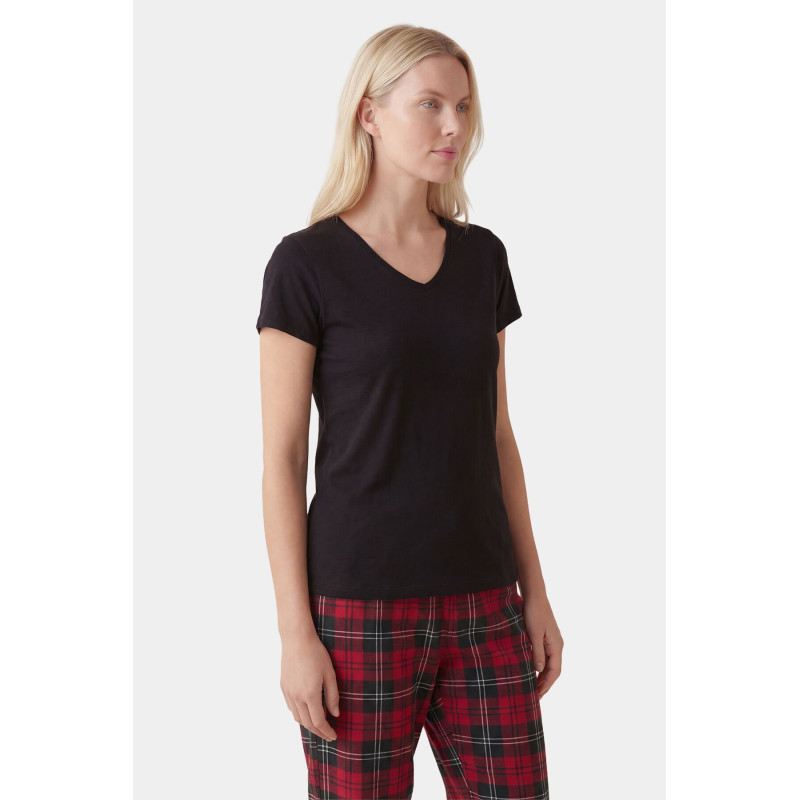 Türen Kadın Ekoseli Pijama Takımı T3618/Kırmızı