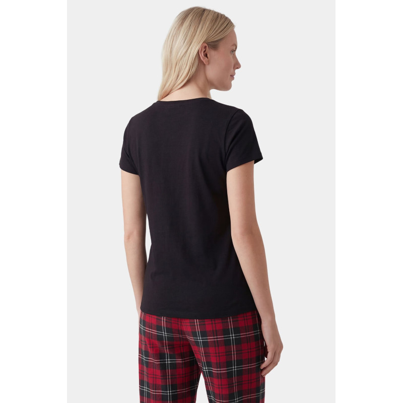 Türen Kadın Ekoseli Pijama Takımı T3618/Kırmızı