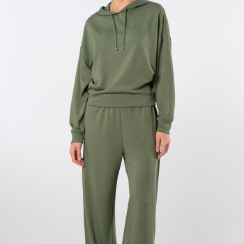 Türen Kadin Kapüsonlu Boru Paça Esofman Takimi 3608/Yeşil