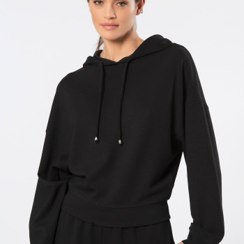 Türen Kadin Kapüsonlu Boru Paça Esofman Takimi 3608/Siyah