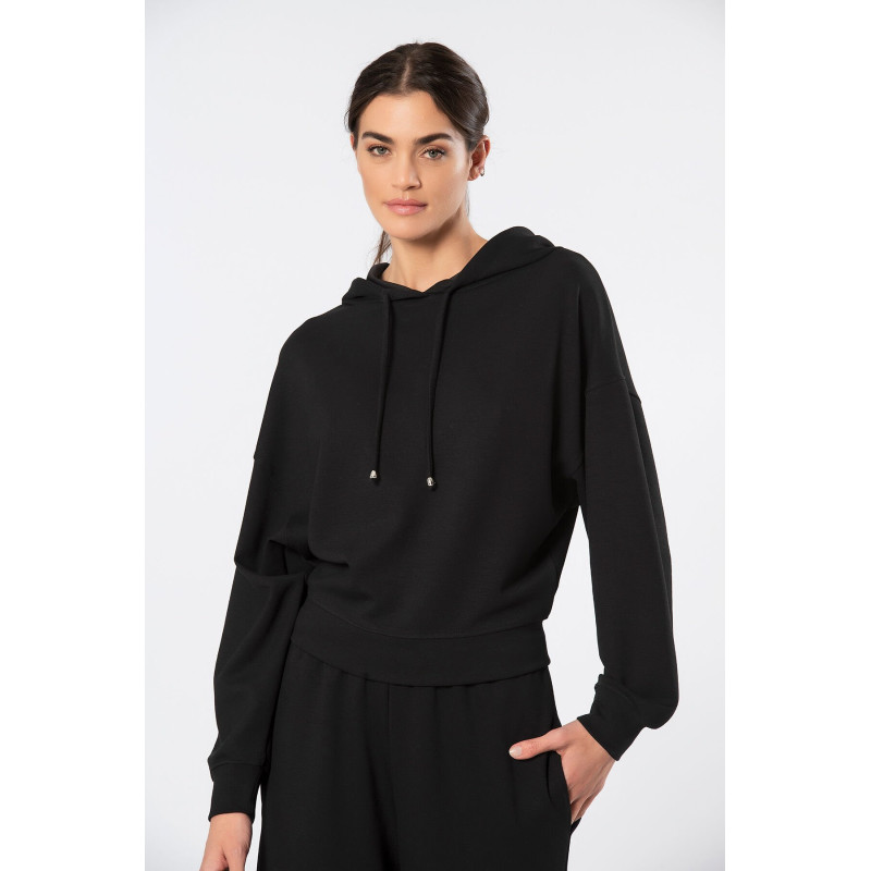 Türen Kadin Kapüsonlu Boru Paça Esofman Takimi 3608/Siyah