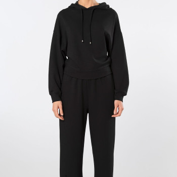 Türen Kadin Kapüsonlu Boru Paça Esofman Takimi 3608/Siyah