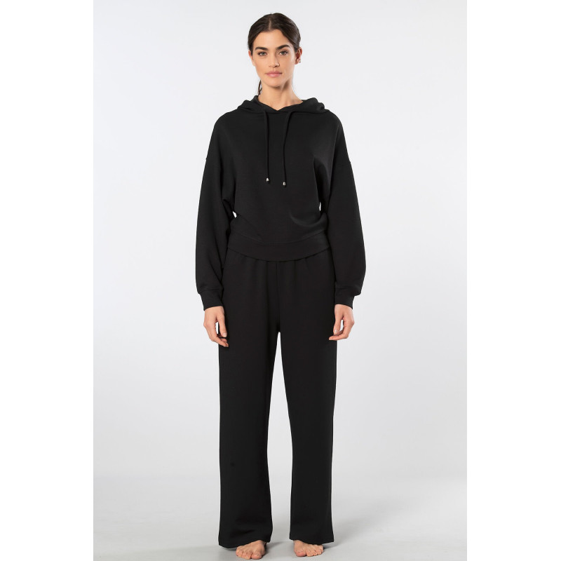 Türen Kadin Kapüsonlu Boru Paça Esofman Takimi 3608/Siyah