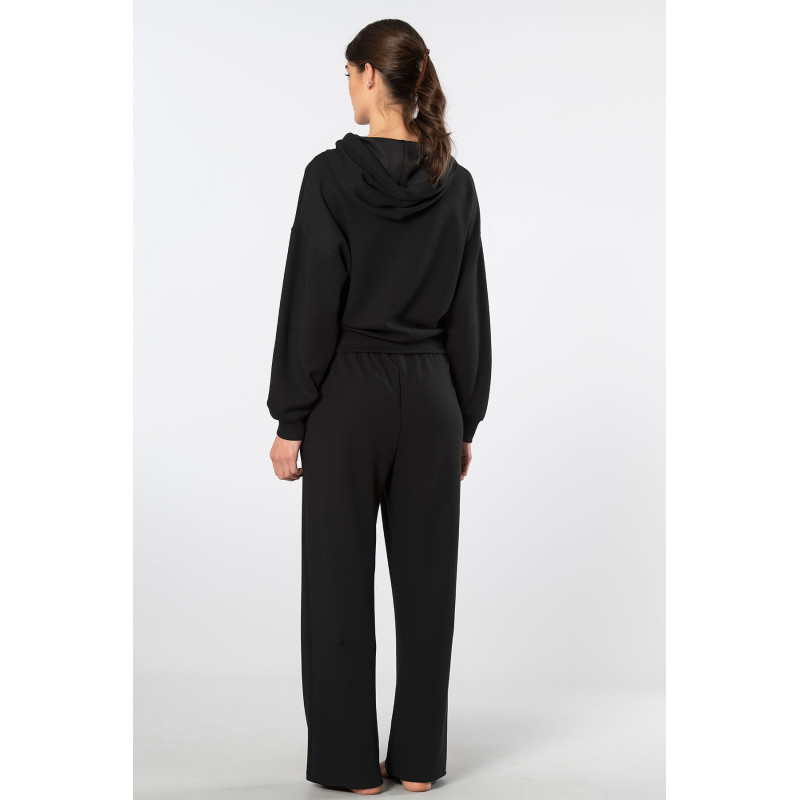 Türen Kadin Kapüsonlu Boru Paça Esofman Takimi 3608/Siyah