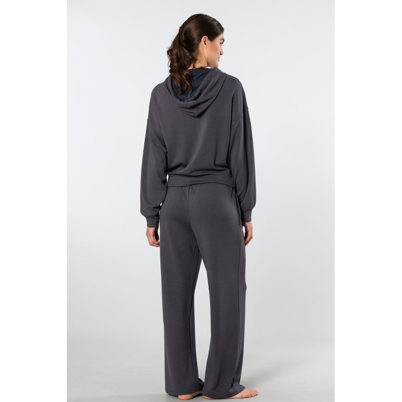 Türen Kadin Kapüsonlu Boru Paça Esofman Takimi 3608/Antrasit