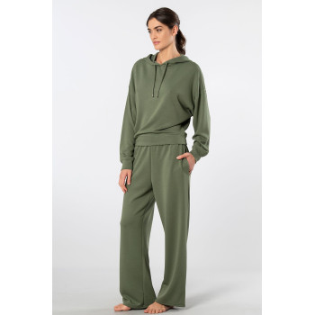 Türen Kadin Kapüsonlu Boru Paça Esofman Takimi 3608/Yeşil