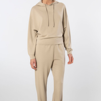 Türen Kadin Kapüsonlu Jogger Esofman Takimi 3609/Bej