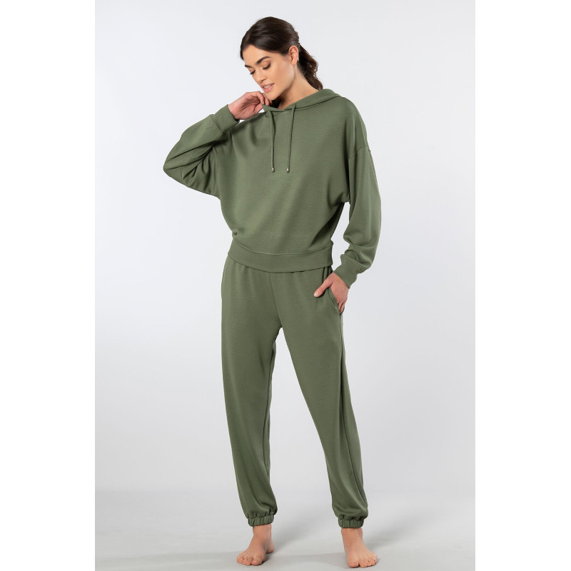 Türen Kadin Kapüsonlu Jogger Esofman Takimi 3609/Yeşil