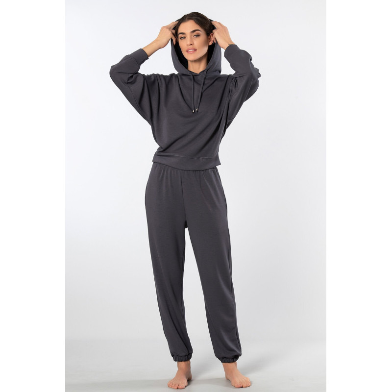 Türen Kadin Kapüsonlu Jogger Esofman Takimi 3609/Antrasit