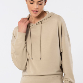 Türen Kadin Kapüsonlu Sweatshirt 3612/Bej
