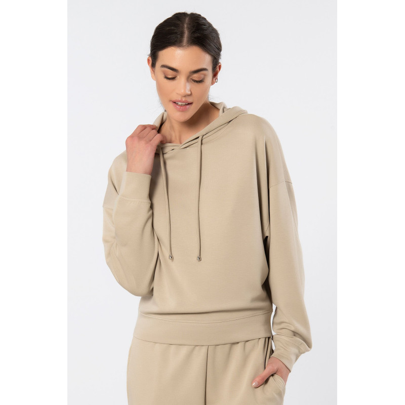 Türen Kadin Kapüsonlu Sweatshirt 3612/Bej