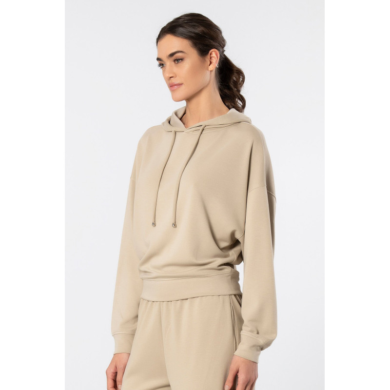 Türen Kadin Kapüsonlu Sweatshirt 3612/Bej