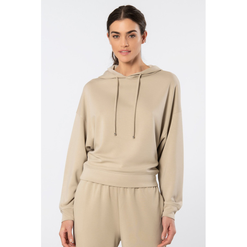 Türen Kadin Kapüsonlu Sweatshirt 3612/Bej