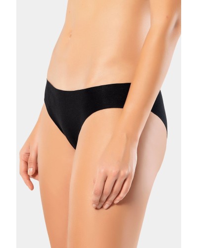 Türen Kadin Lazer Kesim Pamuklu Bikini Külot 907/Siyah