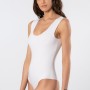 Türen Kadın Lazer Kesim Pamuklu Çıtçıtlı Body 905/Beyaz