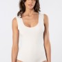 Türen Kadın Lazer Kesim Pamuklu Çıtçıtlı Body 905/Ekru