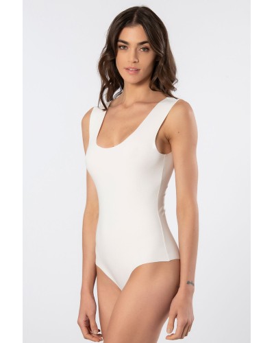 Türen Kadın Lazer Kesim Pamuklu Çıtçıtlı Body 905/Ekru