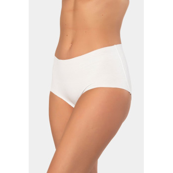 Türen Kadin Lazer Kesim Pamuklu Yüksek Bel Külot 911/Beyaz
