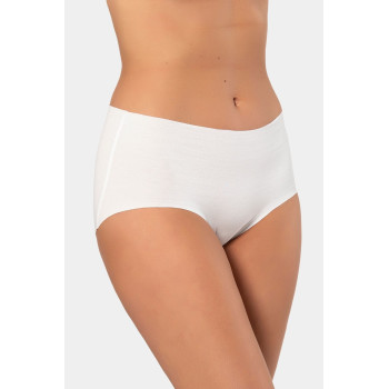 Türen Kadin Lazer Kesim Pamuklu Yüksek Bel Külot 911/Beyaz