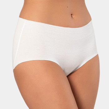 Türen Kadin Lazer Kesim Pamuklu Yüksek Bel Külot 911/Beyaz