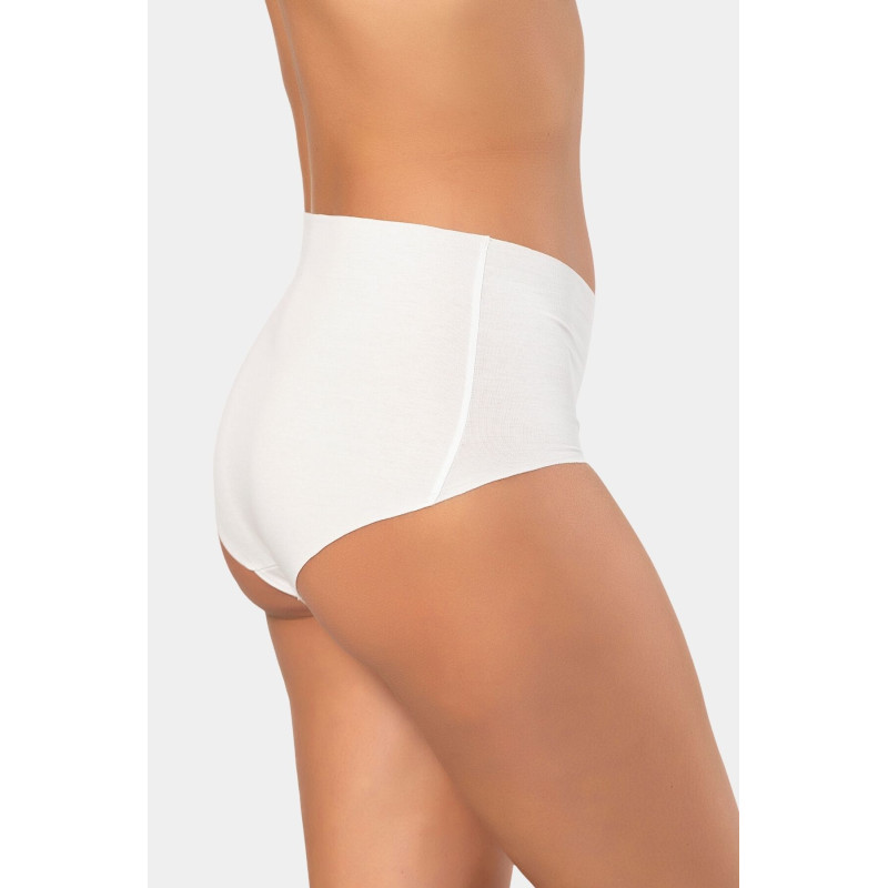 Türen Kadin Lazer Kesim Pamuklu Yüksek Bel Külot 911/Beyaz