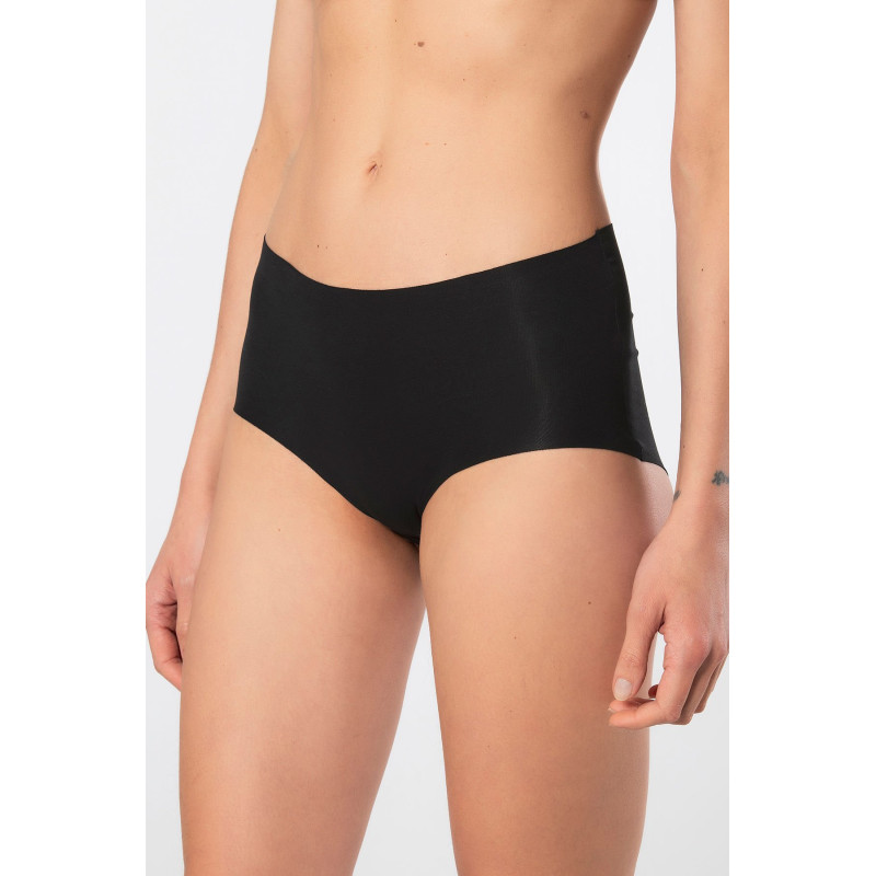 Türen Kadin Lazer Kesim Pamuklu Yüksek Bel Külot 911/Siyah