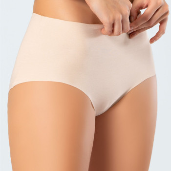 Türen Kadin Lazer Kesim Pamuklu Yüksek Bel Külot 911/Ten