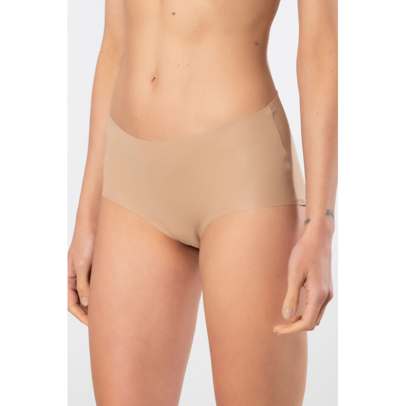 Türen Kadin Lazer Kesim Pamuklu Yüksek Bel Külot 911/Vizon