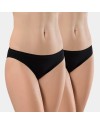 Türen Kadin Likrali 2'li Pamuklu Bikini Külot 230/Siyah Türen Kadin Likrali 2'li Pamuklu Bikini Külot 230/Siyah