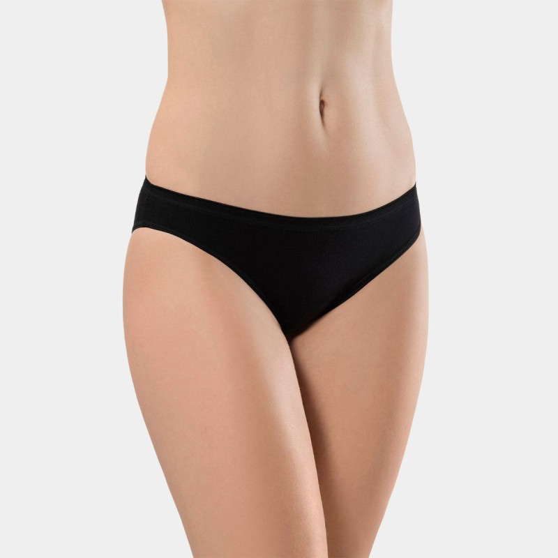 Türen Kadin Likrali 2'li Pamuklu Bikini Külot 230/Siyah